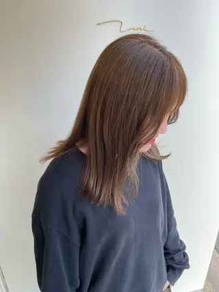 ミディアム uni所属・中堀 遥のヘアスタイル