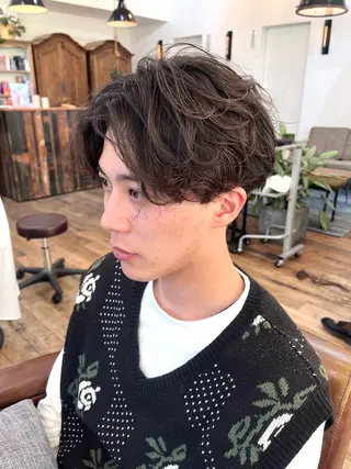 メンズ Belle 並木通り店所属・rena/ パーマ/カラーのヘアスタイル