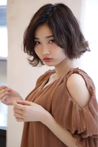 ショート ミディアム パーマ scene.池袋所属・scene. haraのヘアスタイル