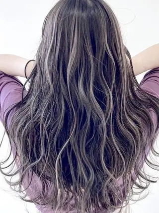 ロング カラー EARTH川越/オー ナー/阿部建のヘアスタイル