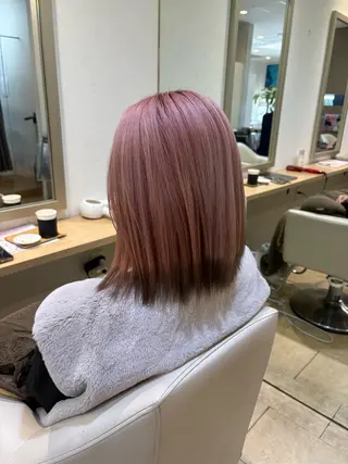 ミディアム カラー あいり 福岡美容師のヘアスタイル