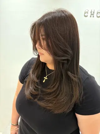 ロング 濱崎 桃音のヘアスタイル