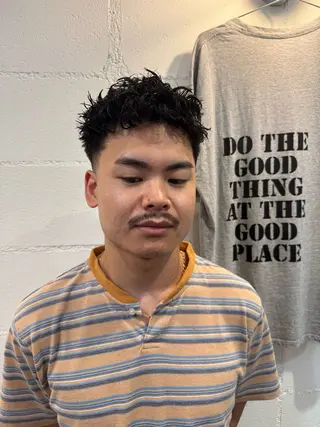 パーマ メンズ Goodplace&thing所属・堀 琉冴のヘアスタイル