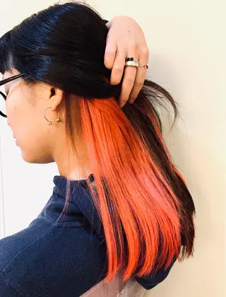 セミロング カラー HAIR WORKS HELM所属・ショート✨ボブ✨代表 新田見美仁のヘアスタイル