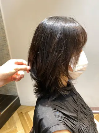 ミディアム カラー 美髪改善・ブリーチ tadasuke⭐️のヘアスタイル