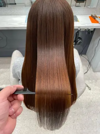 ロング 岡田 大樹のヘアスタイル