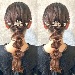 ロング ヘアアレンジ ヘアメ🎀推しカラー 🥣横浜/しほ🧸のその他イメージ