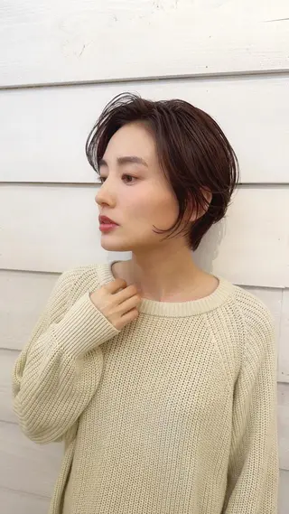 ショート newline銀座所属・👑銀座ショート/ 絶壁補正/金子涼👑のヘアスタイル