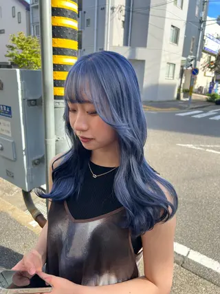 ロング 中村 未夢のヘアスタイル