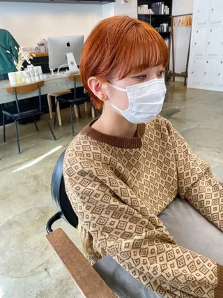 ショート カラー IVORY.所属・🟩白髪ぼかし/ボブ /ショートヘア/大司のヘアスタイル