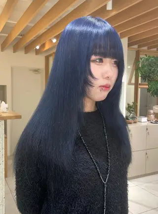 ロング カラー 栗山 瑠花のヘアスタイル