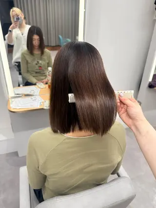 ミディアム 薮本 真優のヘアスタイル