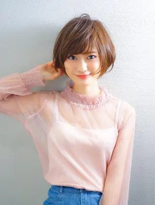 ショート カラー パーマ ヘアアレンジ キッズ ネイル マツエク・マツパ ショートの神✨AFL OAT 井上康平のヘアスタイル