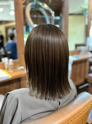 ミディアム 武田尚子🌸 自然に仕上がる矯正のヘアスタイル