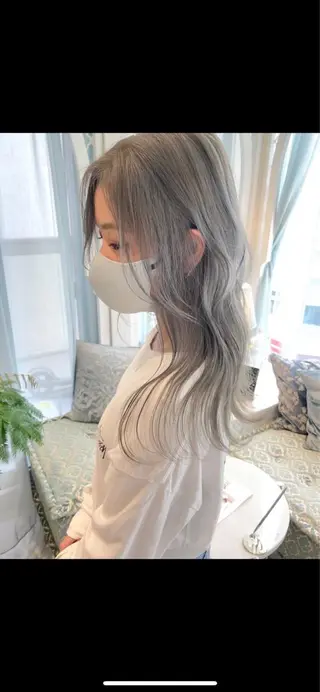 ロング 韓国カット/透明感 カラー/NANAMIのヘアスタイル