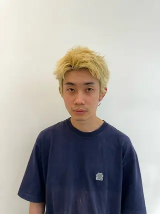 パーマ メンズ fifth 安次富　泰雅のヘアスタイル