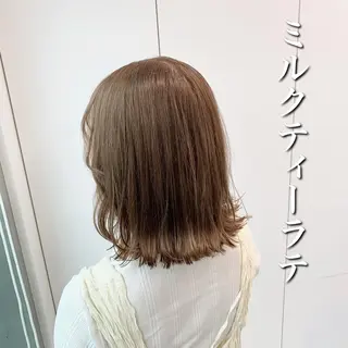 ミディアム カラー パーマ ヘアアレンジ メンズ キッズ ネイル マツエク・マツパ 💕トレンドうる艶髪 💕TUNE銀座のヘアスタイル