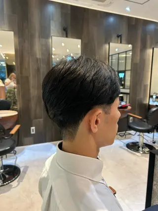 ショート メンズ 縮毛矯正/カット/ 韓国ヘア/蛯原🍤のヘアスタイル