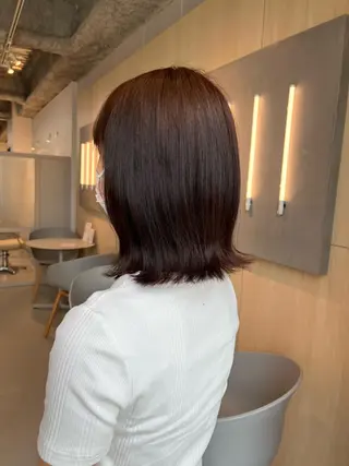 ミディアム 透明感カラー/艶髪/ 高城潤也のヘアスタイル