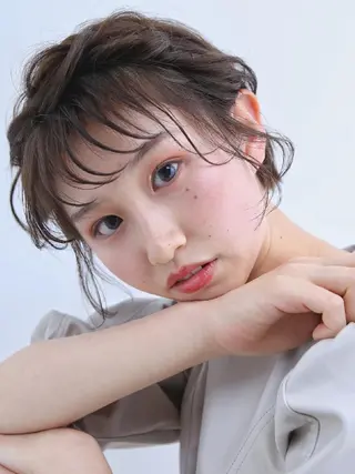 ショート カラー ✨ブリーチなし透明感 カラー✨ゆりかのヘアスタイル