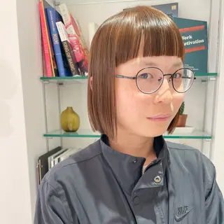 ミディアム カラー 似合わせヘア🤍 面田法子のヘアスタイル