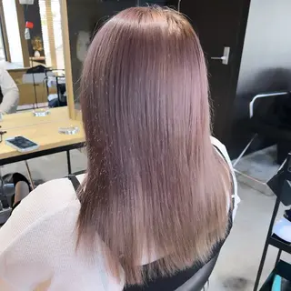 セミロング カラー 美髪矯正/髪質改善/ 艶髪🤍伊藤梨紗のヘアスタイル