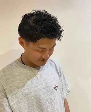 パーマ メンズ Ate by little所属・青木 梢のヘアスタイル