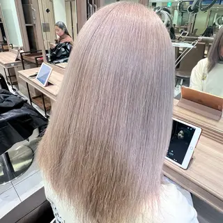 セミロング カラー ブリーチ/デザイン 💎ryuyaのヘアスタイル