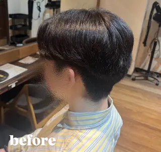 ショート メンズ 🌙透明感カラー／ 丁寧施術｜松本のヘアスタイル