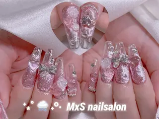 ネイル MxS Nail 【長さだし/フィルイン/マグネット/ワンホンネイル/韓国ネイル/パラジェル】所属・M×S Nail みなのネイルデザイン