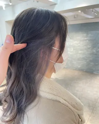 ロング カラー ヘアアレンジ メンズパーマモデル 無料/今間 海音のヘアスタイル