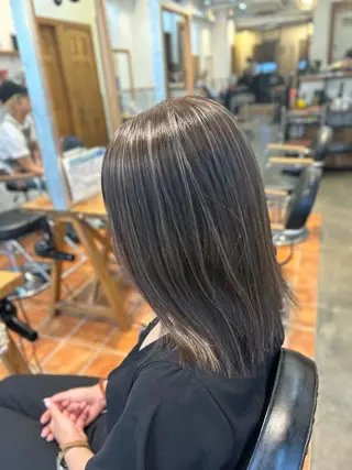 セミロング 韓国/レイヤーカット 髪質改善特化のヘアスタイル