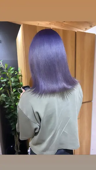 ミディアム カラー メンズ 🧸艶々韓国ヘア 🧁mizunaのヘアスタイル