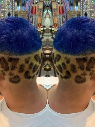 ショート カラー メンズ haco+所属・🌈派手髪エクステ ブレイズ🌈ひろとのヘアスタイル