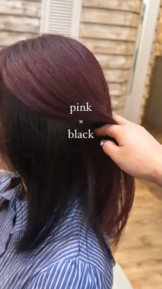 セミロング カラー プラーチェ橋本所属・🎠オガタアヤネ🎠 plaatje橋本のヘアスタイル