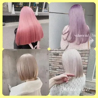 ミディアム ❄️💛エクステ ブリーチ❄️yukiのヘアスタイル