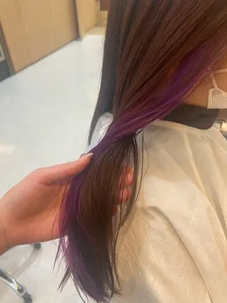 セミロング カラー 大八木 美咲のヘアスタイル