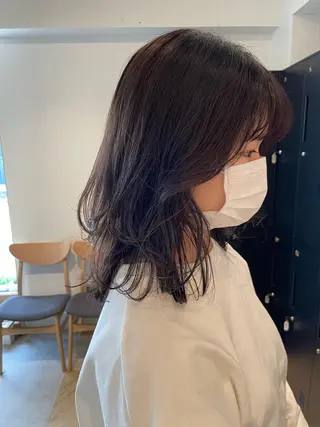 ミディアム カラー SALOWIN下北沢所属・hazuki 🌝のヘアスタイル