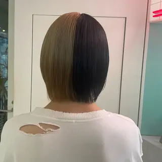 ショート カラー HIKARI🐈‍⬛ レイヤー×デザインのヘアスタイル
