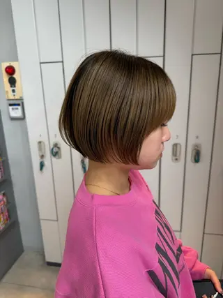 ショート カラー 石原圭悟 /ショート/艶カラーのヘアスタイル