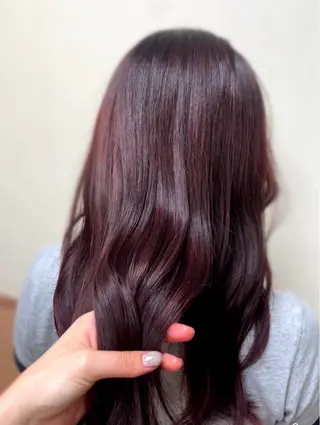 セミロング 鎌取/透明感カラー /ボブ/顔まわりのヘアスタイル