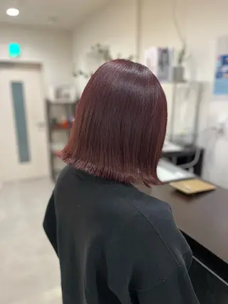 ミディアム ユナ🎀レイヤー /韓国/ハイトーンのヘアスタイル