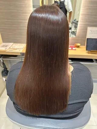 ロング カラー パーマ 青木 捺稀のヘアスタイル