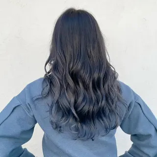 ロング カラー 顔周りカット× 髪質改善【リョウ】のヘアスタイル