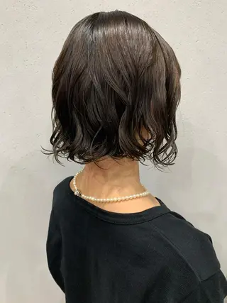 パーマ ボブパーマコテ巻き風 パーマNo1深江秀平のヘアスタイル