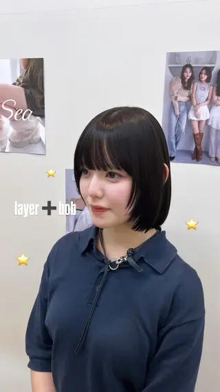 ショート カラー ヘアアレンジ 🩷ひより韓国ヘア/ 艶髪/ワンホン🩷のヘアスタイル