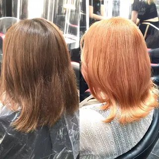 ミディアム カラー Annon プライベートサロンのヘアスタイル