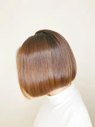 ショート カラー 赤み消しカラー /透明感カラー 上長のヘアスタイル