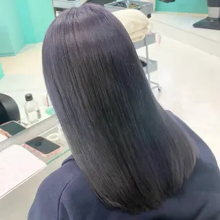 ミディアム カラー ボブ/艶カラー/ 暖色/Natsukiのヘアスタイル