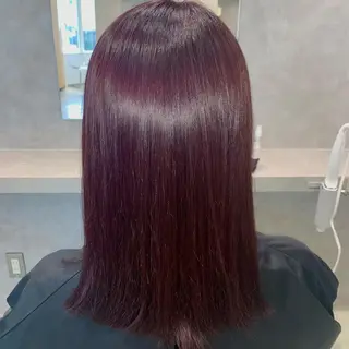 ミディアム 新宿♥ハッシュカット 暖色カラー♥Unaのヘアスタイル